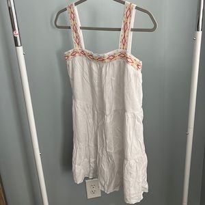 White, Sun dress, Missing a button, Size XXS